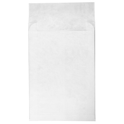 JAM Paper Peel & Seal Open End Catalog Envelope, 12 x 15, White, 100/Pack (376634186B)