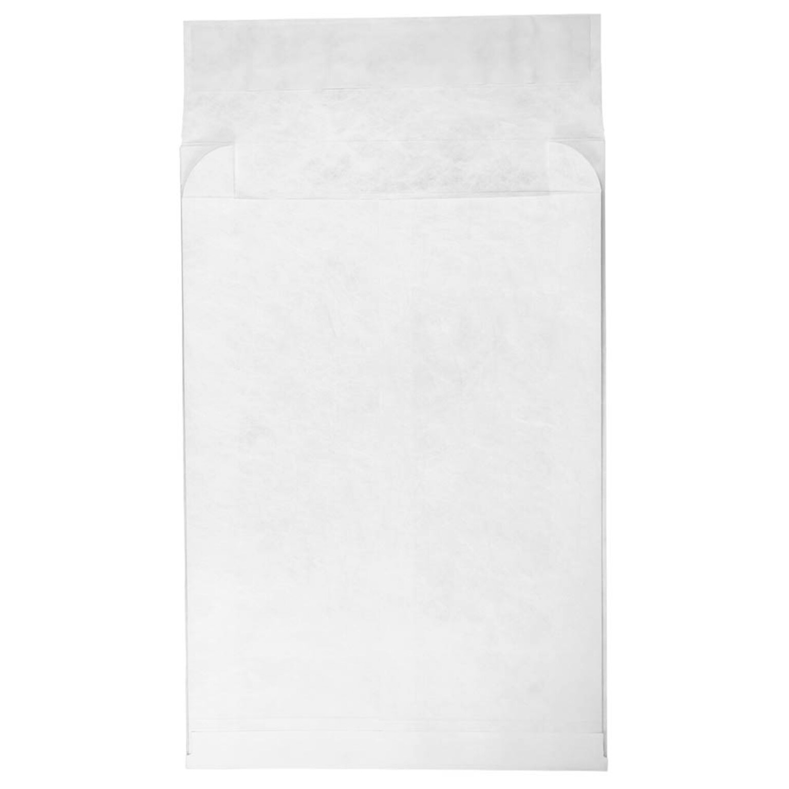 JAM Paper Peel & Seal Open End Catalog Envelope, 12 x 15, White, 100/Pack (376634186B)