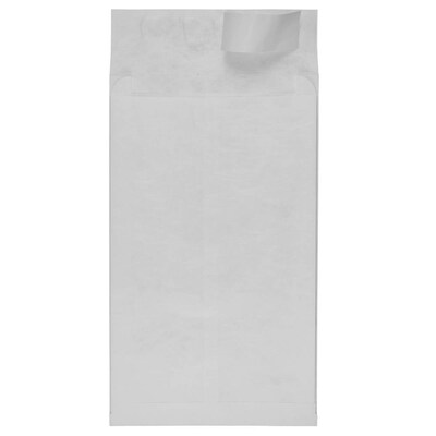 JAM Paper Expandable Open End Catalog Envelopes with Peel & Seal Closure, 10 x 15 x 2, White, 250/Bo