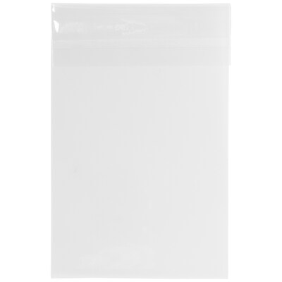 JAM Paper Cellophane Envelope with Peel & Seal Closure, A10, 6.25 x 9.625, Clear, 100/Pack (A10CELLO)