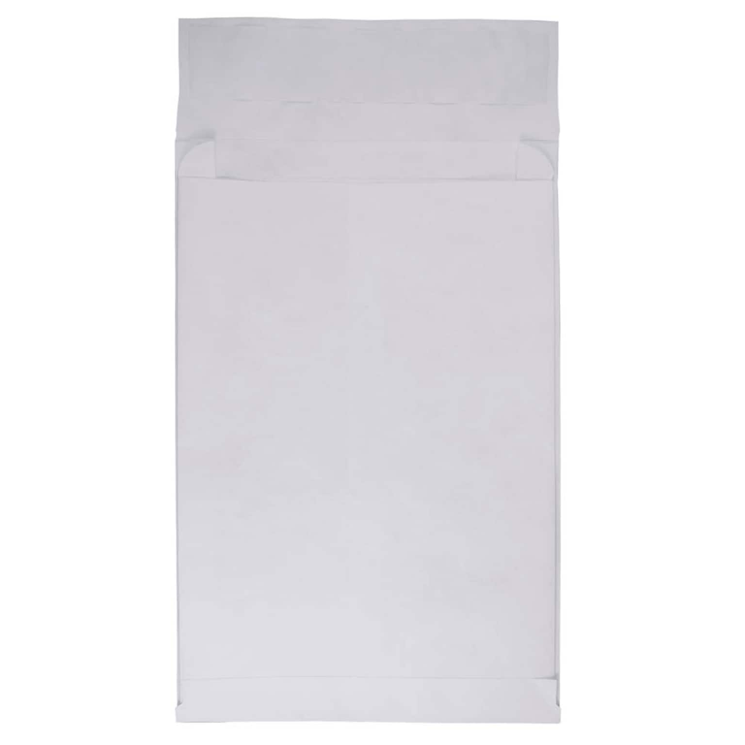 JAM Paper Peel & Seal Open End #13 Catalog Envelope, 10 x 13, White, 100/Pack (376634184B)