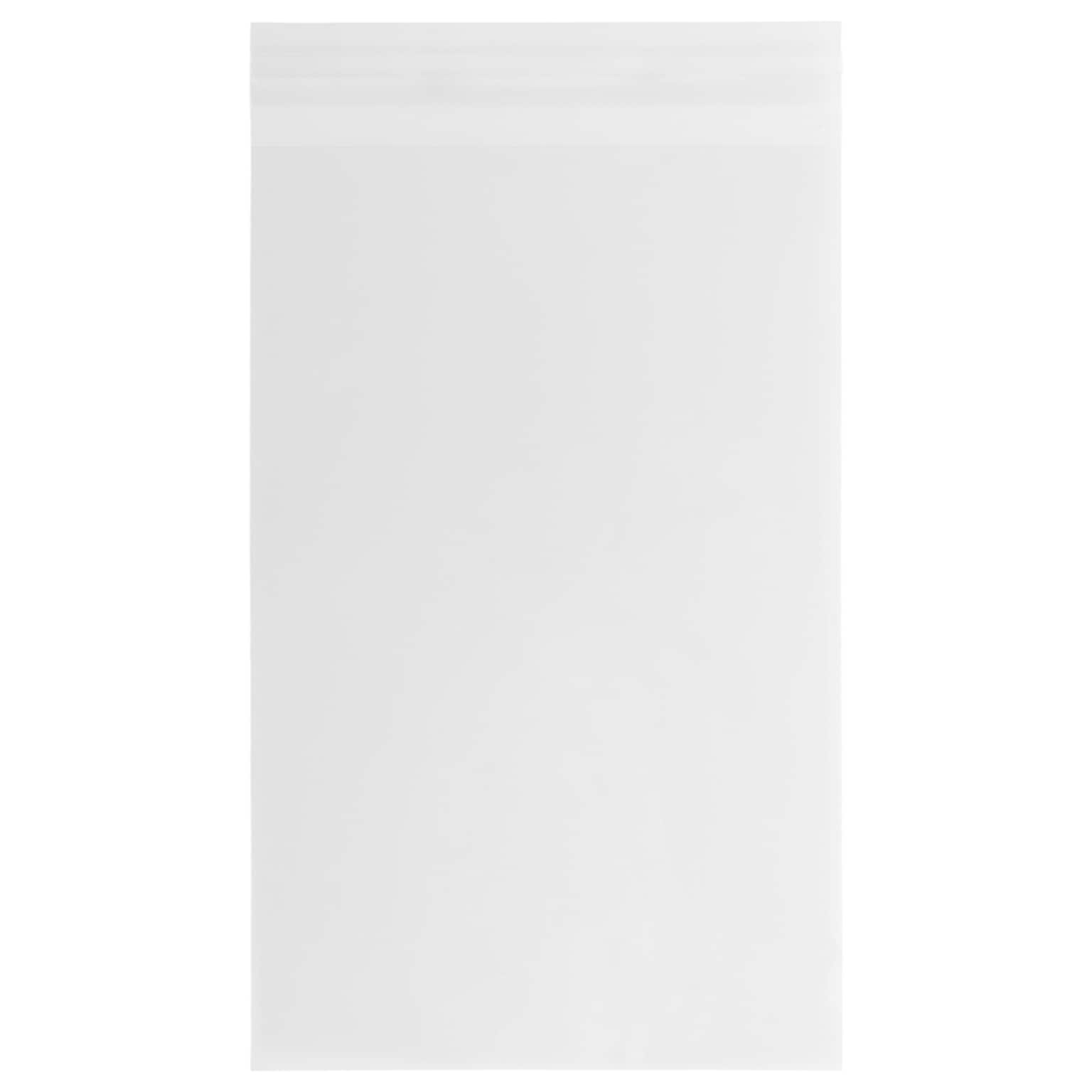 JAM Paper Cello Sleeves with Peel & Seal Closure, 5.9375 x 8.875, Clear, 1000/Carton (A9CELLOB)