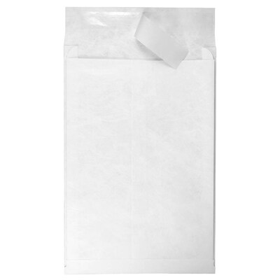 JAM Paper Peel & Seal Open End Catalog Envelope, 12" x 16" , White, 100/Pack (376634187B)