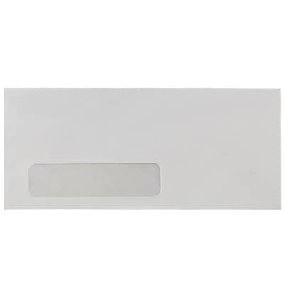 JAM Paper #10 Business Envelope, 4 1/2 x 9 1/2, Smooth White, 500/Box (1633173C)