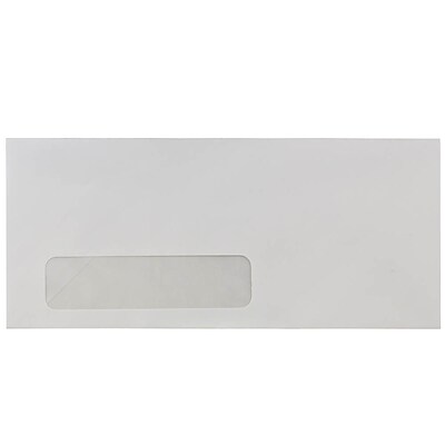 JAM Paper #10 Business Envelope, 4 1/2 x 9 1/2, Smooth White, 500/Box (1633173C)