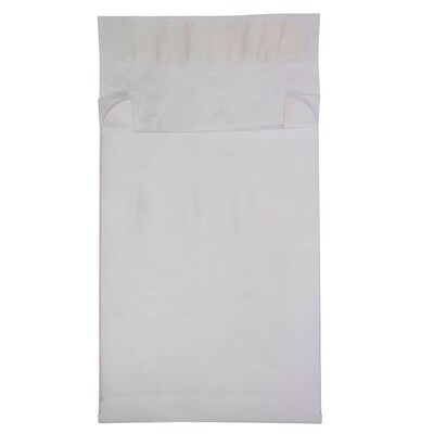 JAM Paper® Tyvek Expandable Open End Catalog Envelopes with Peel & Seal Closure, 10 x 12 x 3, White, 250/Box (376634179b)