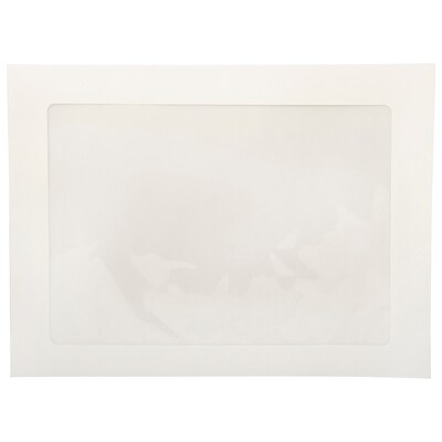 JAM Paper Window Envelope, 9 x 12, White, 100/Pack (0223932B)