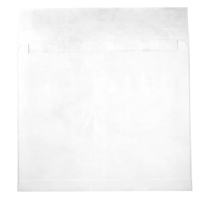 JAM Paper Peel & Seal Booklet Envelope, 12" x 16" , White, 100/Pack (376634197B)