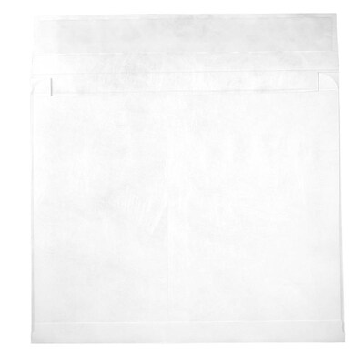 JAM Paper Peel & Seal Booklet Envelope, 12" x 16" , White, 100/Pack (376634197B)