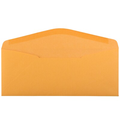 JAM Paper #11 Business Envelope, 4 1/2" x 10 3/8", Brown Kraft, 1000/Carton (01633180B)