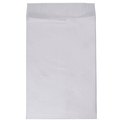 JAM Paper Peel & Seal Open End #13 Catalog Envelope, 10" x 13", White, 100/Pack (376634183B)