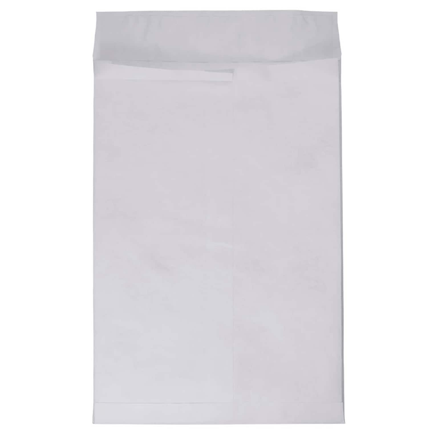 JAM Paper Peel & Seal Open End #13 Catalog Envelope, 10 x 13, White, 100/Pack (376634183B)