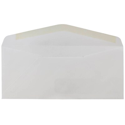 JAM Paper #10 Business Envelope, 4 1/2" x 9 1/2", Smooth White, 500/Box (1633173C)