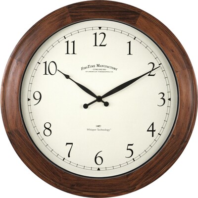 FirsTime 16" Walnut Garrison Wall Clock (50068)
