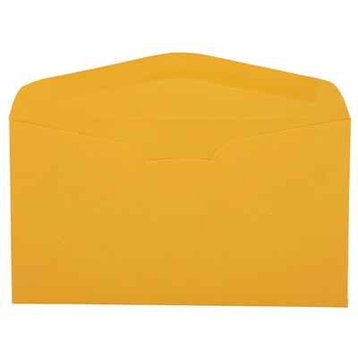 JAM Paper #6 3/4 Business Envelope, 3 5/8 x 6 1/2, Goldenrod Orange, 25/Pack (557612642B)