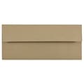 JAM Paper Open End #10 Currency Envelope, 4 1/8 x 9 1/2, Brown Kraft Paper Bag, 500/Pack (6314842H