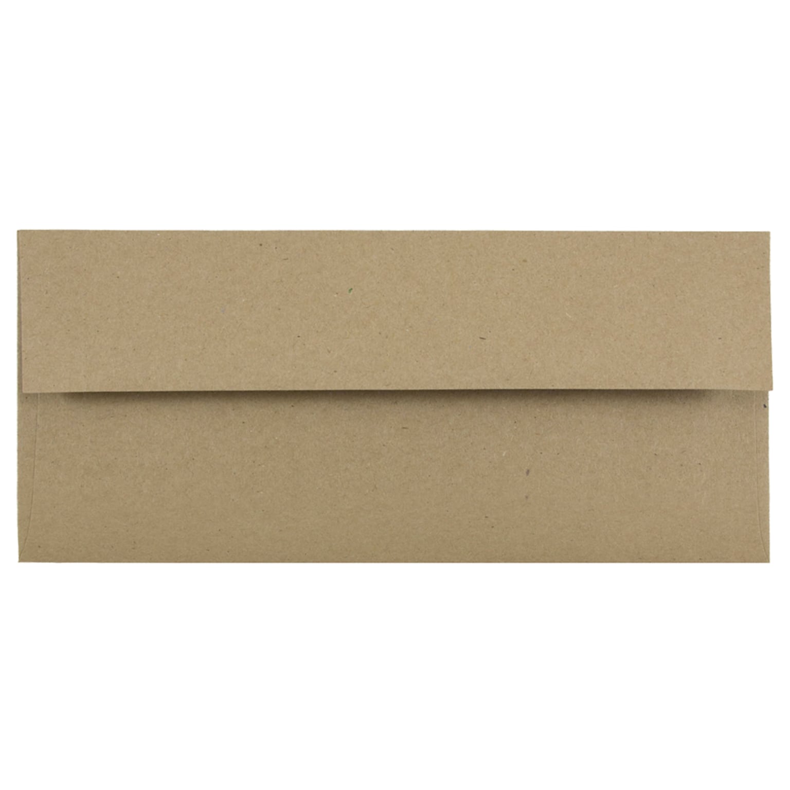 JAM Paper Open End #10 Business Envelope, 4 1/8 x 9 1/2, Brown Kraft, 50/Pack (6314842I)