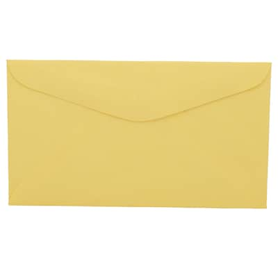 JAM Paper #6 3/4 Business Envelope, 3 5/8 x 6 1/2, Cary Yellow, 250/Box (357617061H)