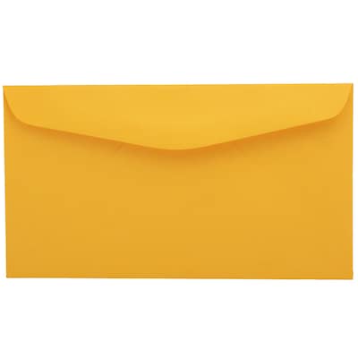 JAM Paper #6 3/4 Business Envelope, 3 5/8 x 6 1/2, Goldenrod Orange, 50/Pack (557612642C)