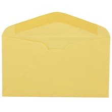 JAM Paper #6 3/4 Business Envelope, 3 5/8 x 6 1/2, Cary Yellow, 25/Pack (357617061B)