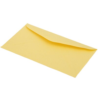 JAM Paper #6 3/4 Business Envelope, 3 5/8" x 6 1/2", Cary Yellow, 50/Pack (357617061C)