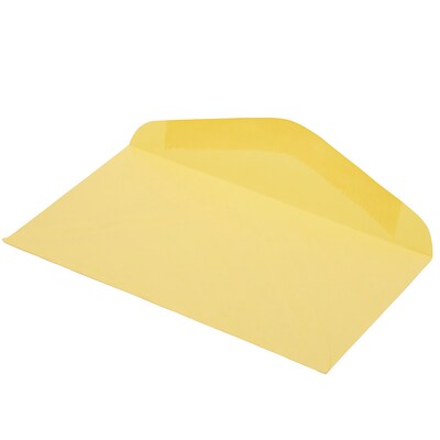 JAM Paper #6 3/4 Business Envelope, 3 5/8" x 6 1/2", Cary Yellow, 50/Pack (357617061C)