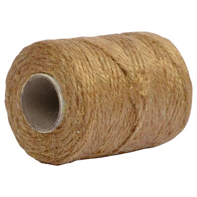 JAM Paper Jute Twine, 0.13" x 162 ft., Brown (6785142)