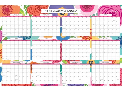 2020-2021 Blue Sky 24 x 36 Wall Calendar, Mahalo, Multicolor (108253-A21)