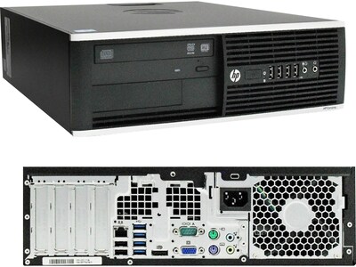 HP Compaq Elite 8300 Refurbished Desktop Computer, Intel i3, 8GB RAM, 128GB SSD