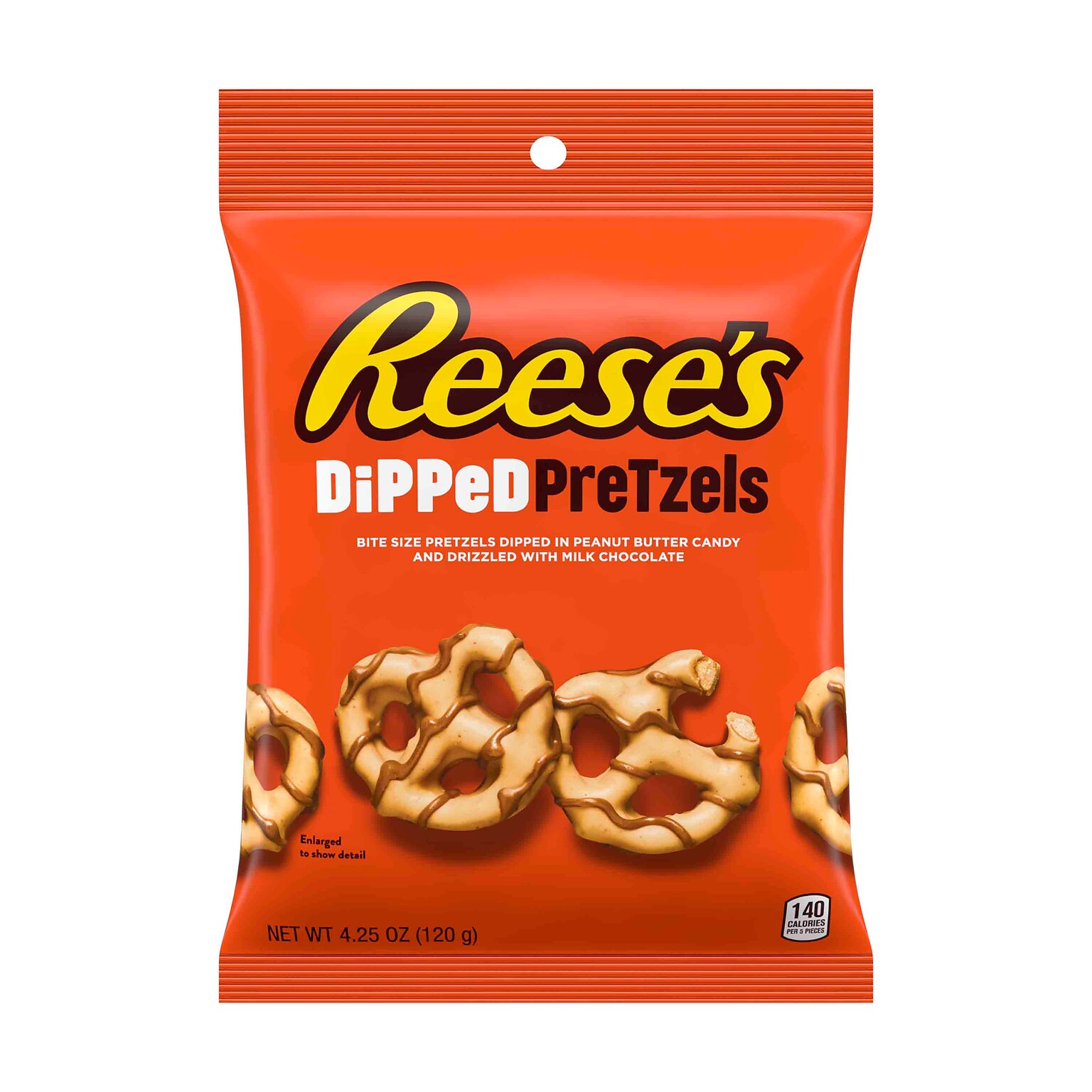 Reeses Dipped  Chocolate Pretzels Twists, 4 Bags/Box (246-00288)