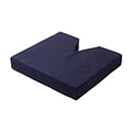 DMI® 16 x 18 x 3 Polyurethane Foam Coccyx Seat Cushion, Polyester/Cotton Cover, Navy