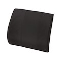 DMI® 14 x 13 Foam Contour Bucket Seat Lumbar Cushion Without Strap, Polyester/Cotton Cover, Black