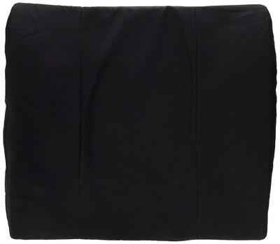 DMI® 14 x 13 Foam Memory Lumbar Cushion With Strap, Polyester/Cotton Cover, Black