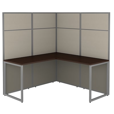Bush Business Furniture Easy Office 66.34 x 60 L-Shaped Desk, Mocha Cherry (EODH360MR-03K)