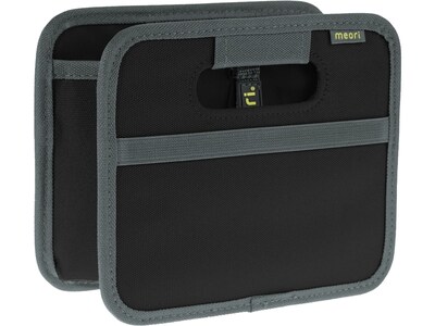 meori Mini Foldable Fabric Storage Box, 5"x6.5"x5", Lava Black (A100427)