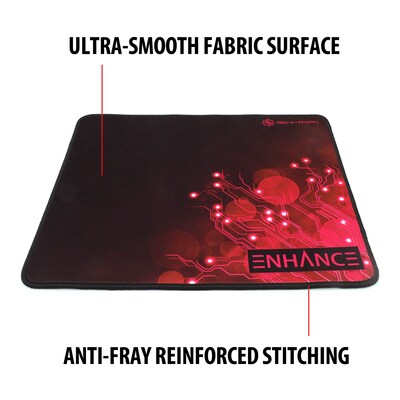 Enhance Pro Gaming Mouse Pad Extended Red Precision Tracking