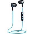 Naxa Wireless Bluetooth Stereo Headphones, Blue (NE-950BLACK/BLUE)