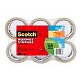 Scotch® Greener Long Lasting Moving & Storage Packing Tape, 1.88 x 49.2 yds., Clear, 6 Rolls (3650G-6)