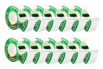 Scotch Magic Invisible Clear Tape Refill, 0.75" x 8.33 yds., 1" Core, 12 Rolls/Pack (105PK12)