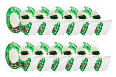 Scotch® Magic™ Tape with Refillable Dispenser, Invisible, Write On, Matte Finish, 3/4 x 8.33 yds.,