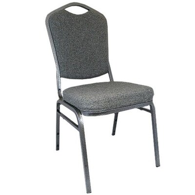 Advantage Charcoal Grey Crown Back Banquet Chair (CBBC-109)