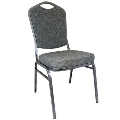 Advantage Charcoal Gray Crown Back Banquet Chair 25 Pack (CBBC-109-25)
