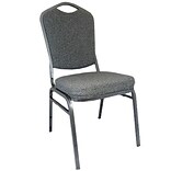 Advantage Charcoal Gray Crown Back Banquet Chair 2 Pack (CBBC-109-2)