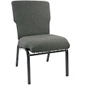 Advantage 21 Charcoal Gray Church Chair With Book Rack And Card Pocket Fully Assembled, Pack of 20 (EPCHT-111-20)