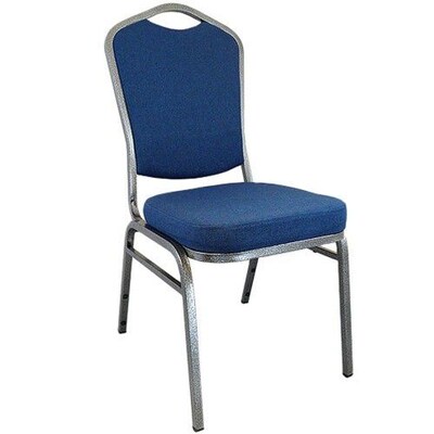 Advantage Navy Crown Back Banquet Chair, 25 Pack (CBBC-104)