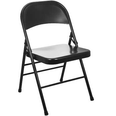 Advantage Black Metal Folding Chair, 80 Pack (EDPI903M-BLK)