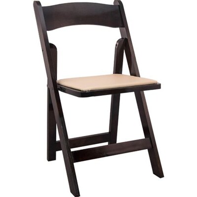 Advantage Fruitwood Wood Folding Wedding Chairs 40 Pack (WFC-FW-40)
