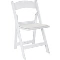 Advantage White Resin Folding Wedding Chairs 4 Pack (RFWCA-100-4)