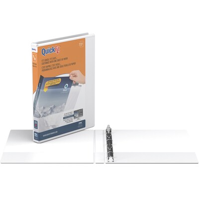 Stride 5/8 3-Ring View Binders, White (8700-00)
