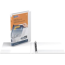 Stride 5/8 3-Ring View Binders, White (8700-00)